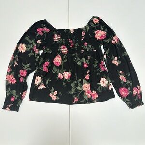 The Children’s Place Girls’ Floral Smocked Top - Size Small 5/6